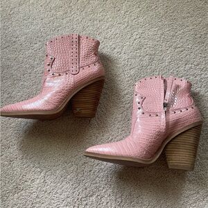 Sam Edelman pink cowboy boots